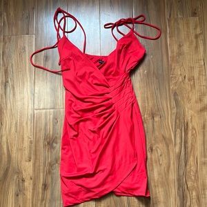 Fashion Nova ruched mini dress XS